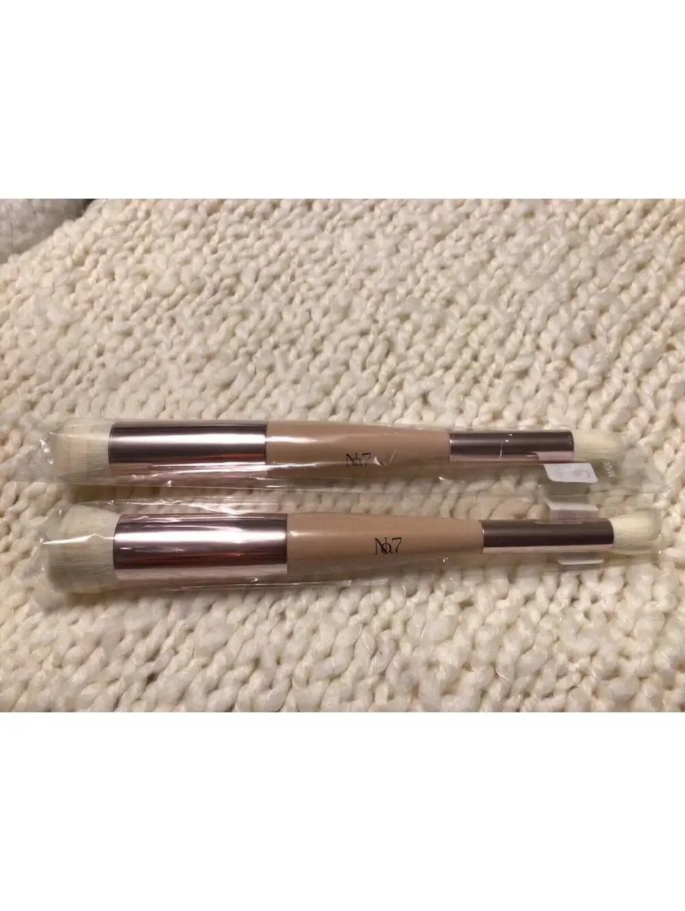NEW Doll 10 - 2 pc. Brush Set - No. 7 Dual End Foundation/ Concealer